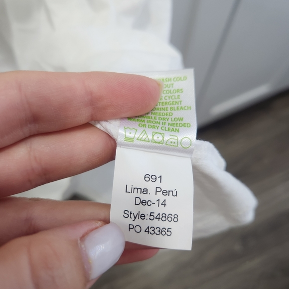 Lilly Pulitzer Shay Resort White Ruffle Top Small - Picture 8 of 10